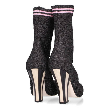 Fendi Black Sock Heels Size 35