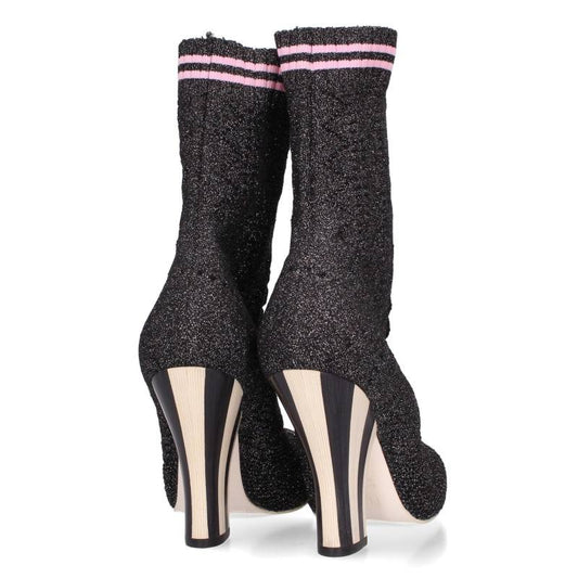 Fendi Black Sock Heels Size 35