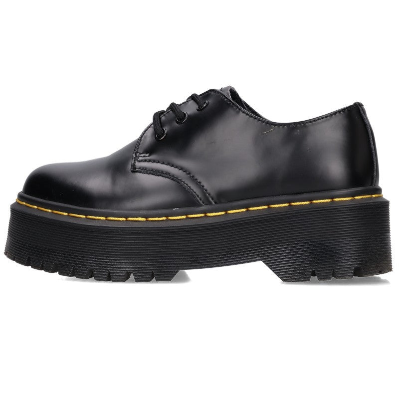 Dr. Martens 1461 QUAD Black Platforms Size UK4