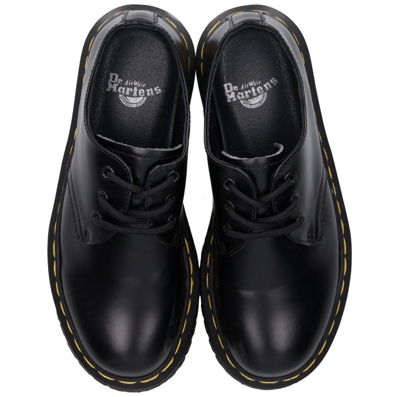 Dr. Martens 1461 QUAD Black Platforms Size UK4