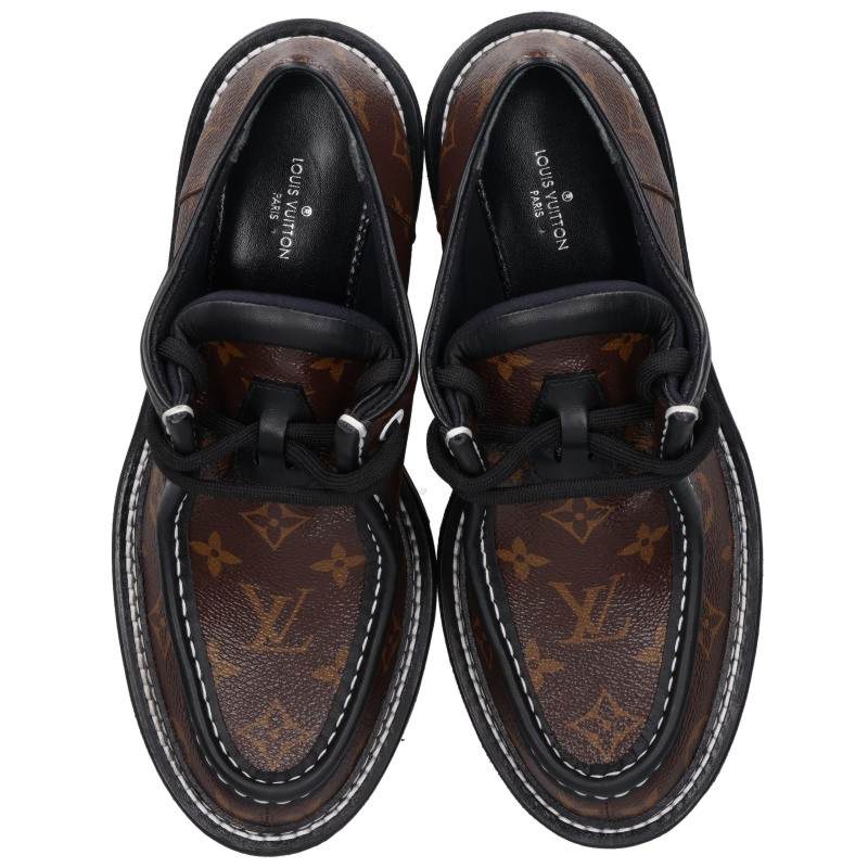 Louis Vuitton LV Beaubourg Monogram Derby Sneakers Size 37.5
