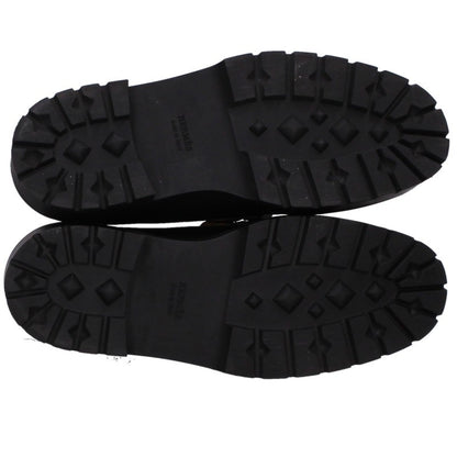 Hermes Icon Kelly Buckle Leather Loafers Black Size 39