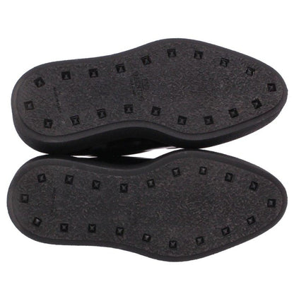 Valentino Studded Leather Sneakers Black White Size 37