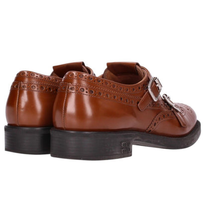 Miu Miu Brown Double Monk Strap Sneakers Size 39.5