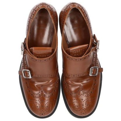 Miu Miu Brown Double Monk Strap Sneakers Size 39.5