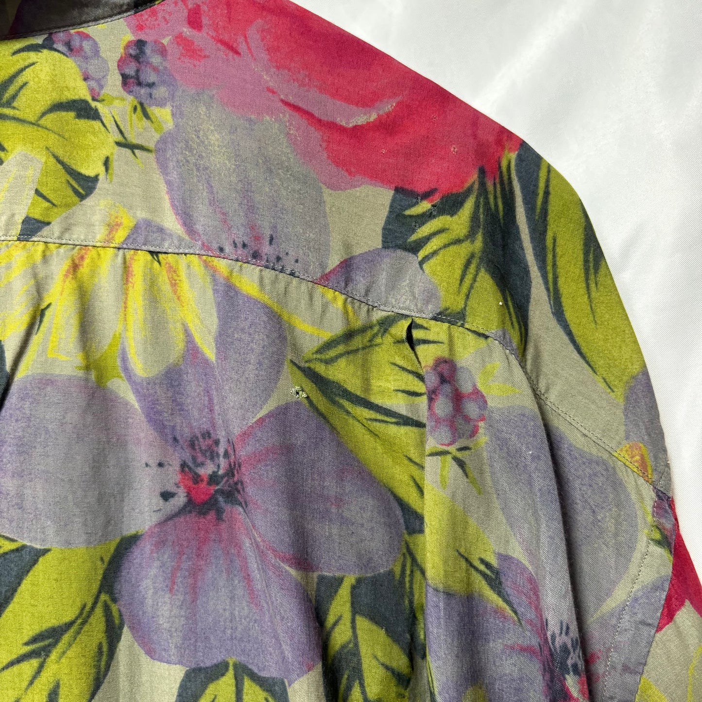 Paul Smith 80s Floral Graphic Long Sleeve Shirt Multi Size L