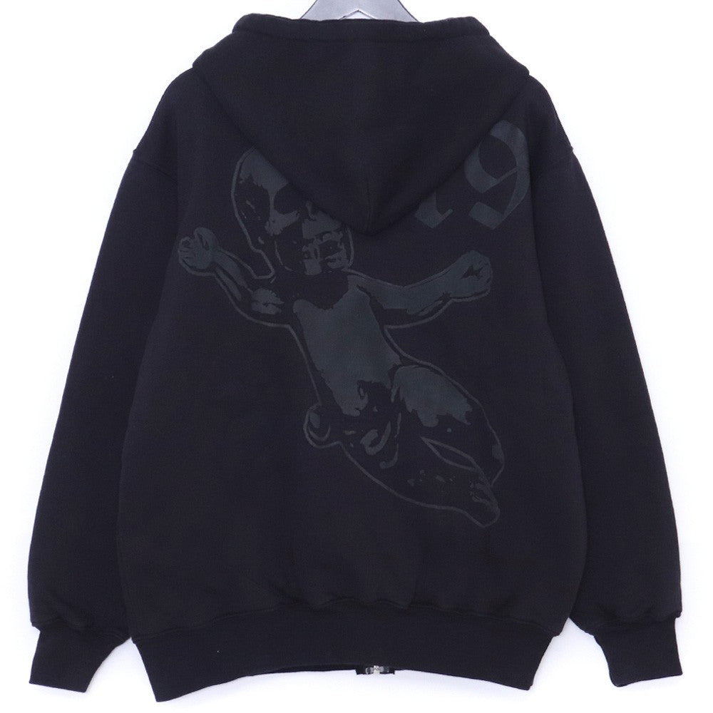Chrome Hearts JOE FOTI SKULL Zip-Up Hoodie Black Size L