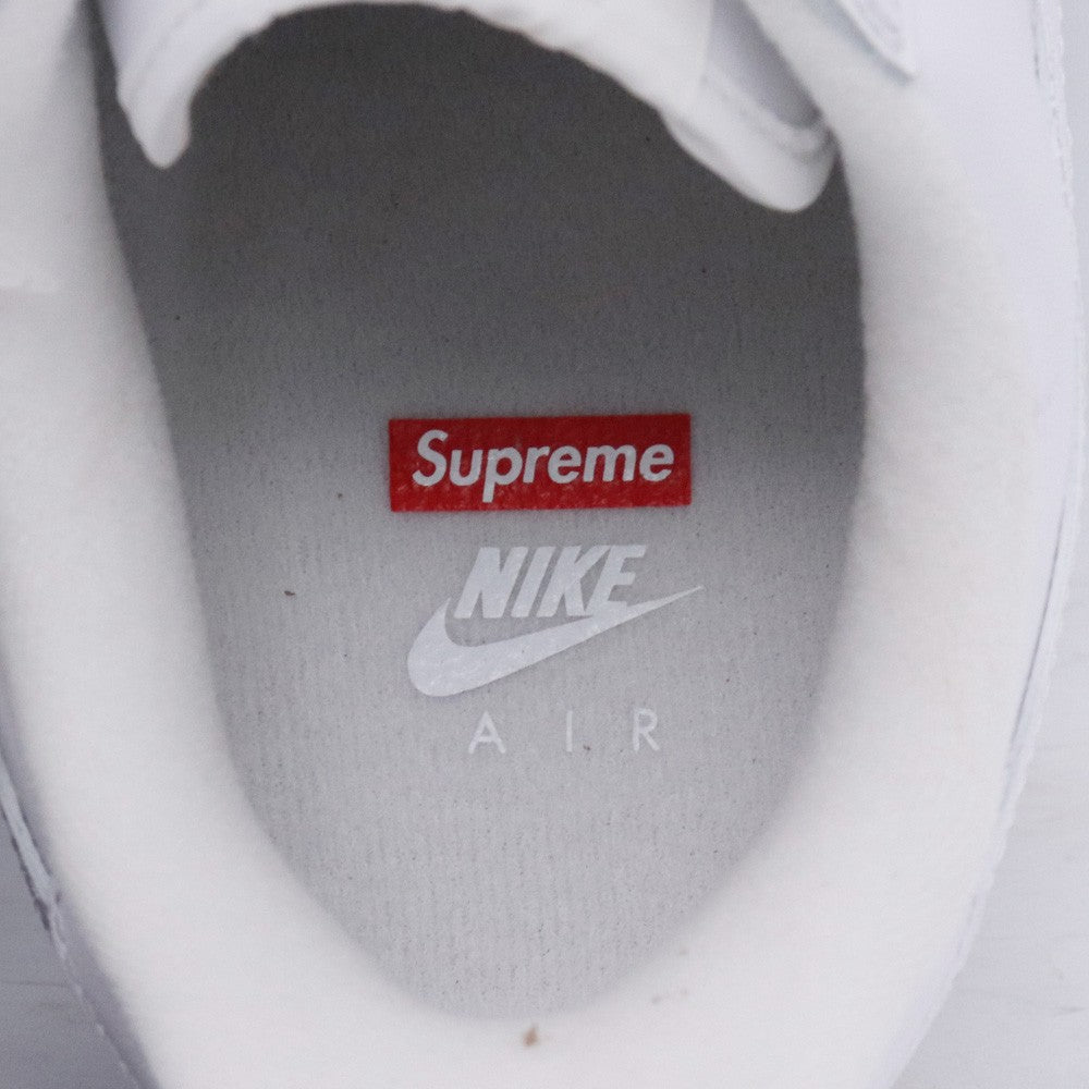 SUPREME x NIKE Air Force 1 Low White Sneakers Size 29cm