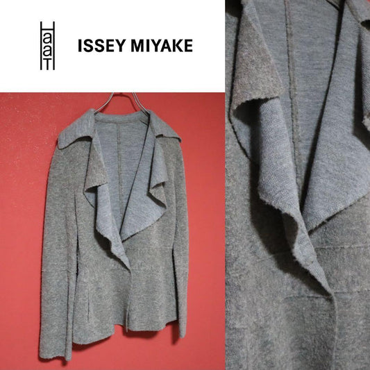 HaaT ISSEY MIYAKE Gray Collar Drape Design Size 2