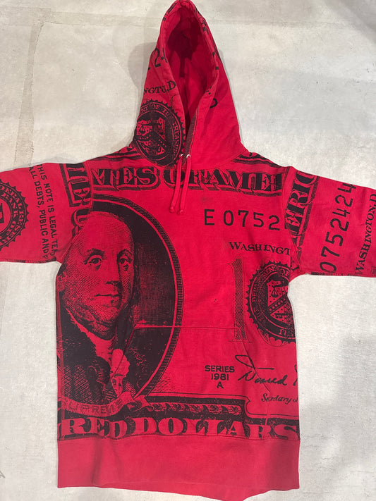 Supreme Franklin Pullover Hoodie Red Size M