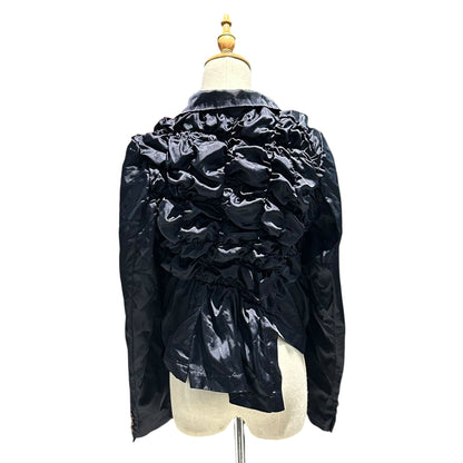 CDG CDG 26SS Gathered Round Collar Jacket Navy Size S