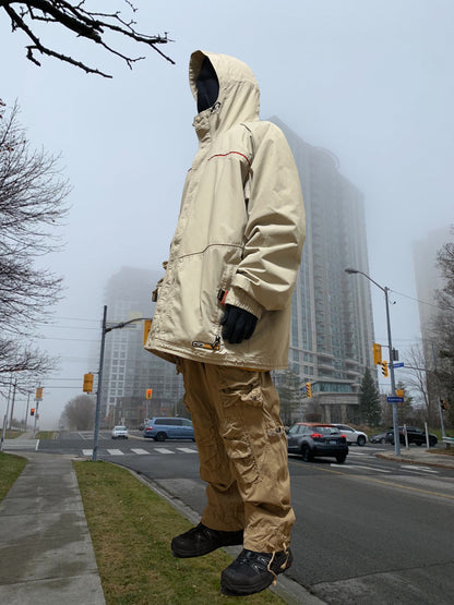 OAKLEY SOFTWARE 2000s Nylon Technical Parka Ivory Size XXL