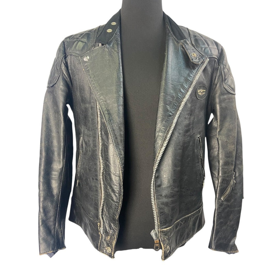 Lewis Leathers 70s Motorcycle jacket Black Size 42