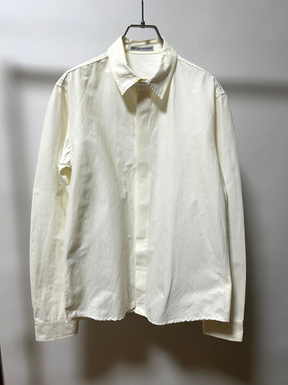 EMPORIO ARMANI 1990s White Velcro Shirt Size 44