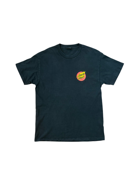 SANTA CRUZ Y2K Fire Pattern Logo T-Shirt