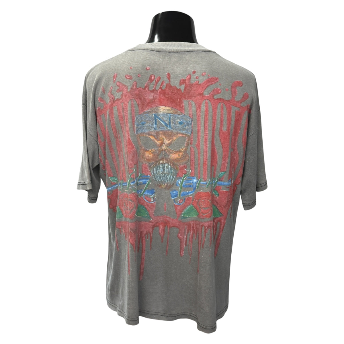 GUNS N' ROSES 90s 00s Axl Rose Skull T-Shirt Size L/XL Size L~XL