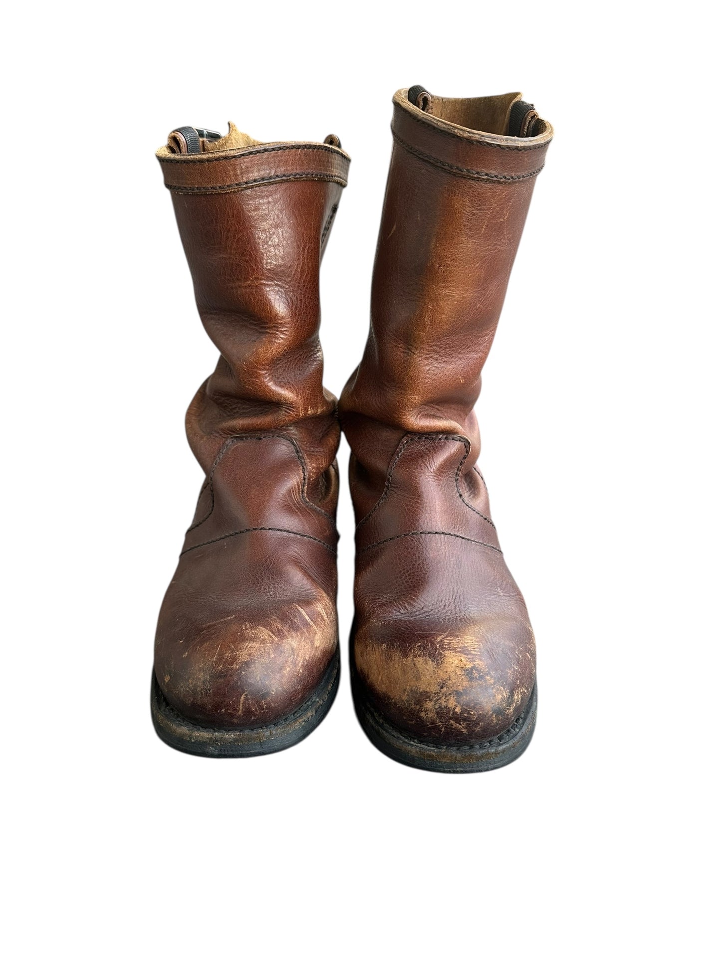 Dirk Bikkembergs Brown Aging Engineer Boots Size 37