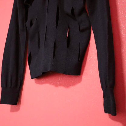 Comme des Garcons Junya Watanabe V-Neck Hole Knit Size S