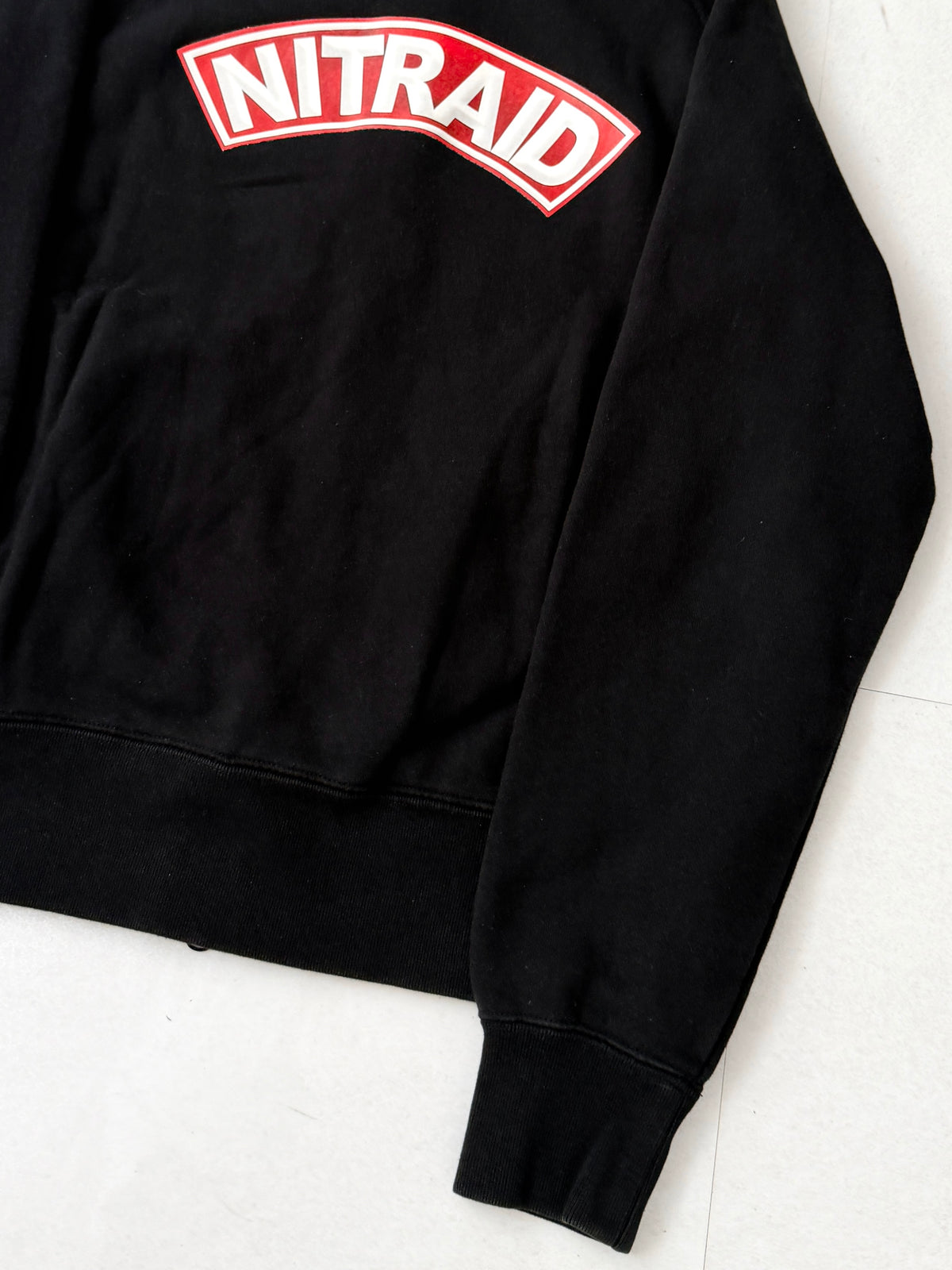 Nitraid Full Zip Design Hoodie Size M