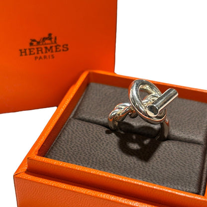 HERMES Echappe Croisette GM Silver925 Ring Size JP 10