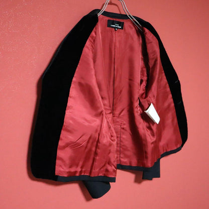 tricot COMME des GARCONS 02AW Velour Jacket Black Size M
