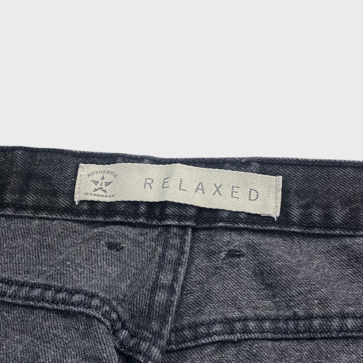 REMAKE Animal Paint Art Black Denim Pants Size 32
