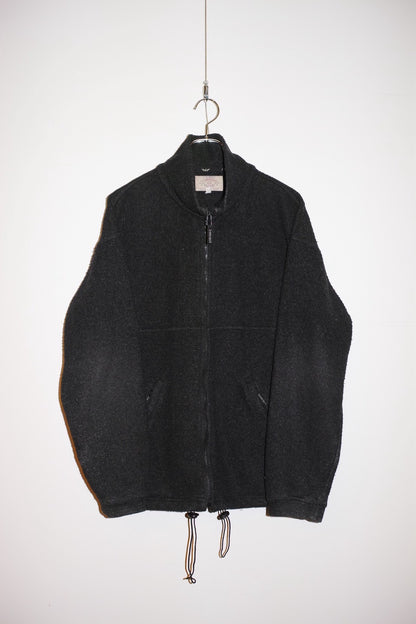 Vintage 80s-90s ARMANI JEANS Wool Blend Zip Up Jacket Size L
