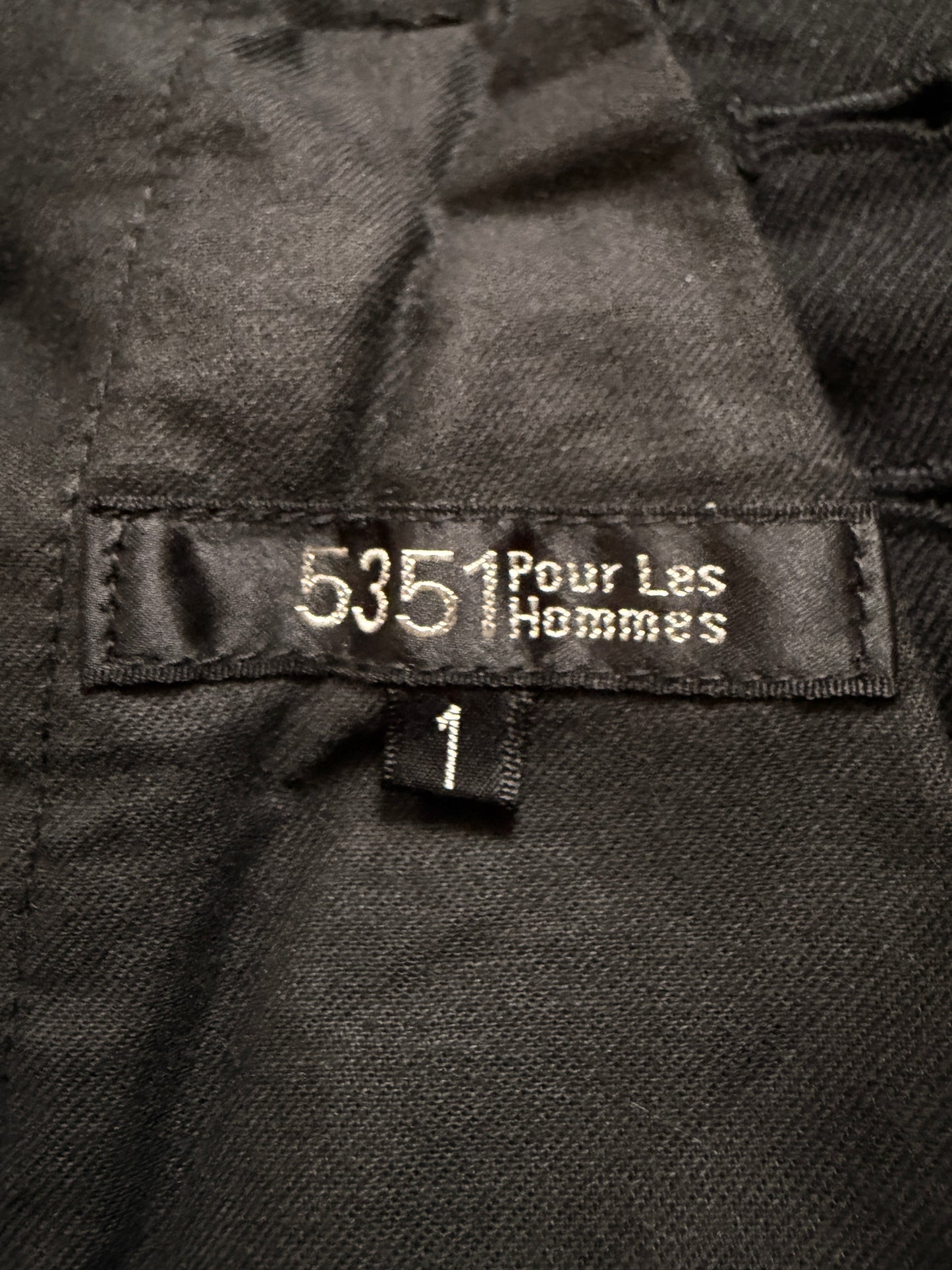 5351 POUR LES HOMMES Luxury Wool Twill Pleated Jacket Size 2
