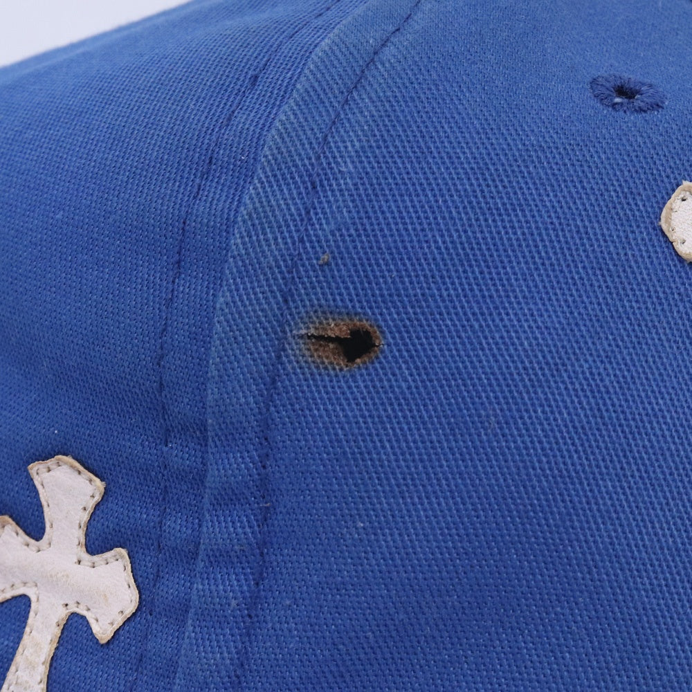 CHROME HEARTS CH Cross Patch Baseball Cap Blue Size F
