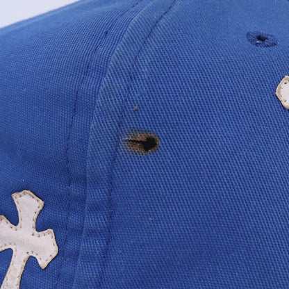 CHROME HEARTS CH Cross Patch Baseball Cap Blue Size F