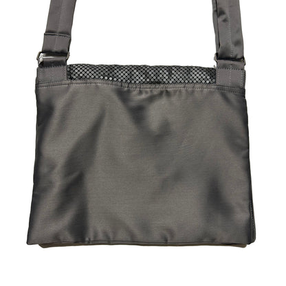 ARMANI EXCHANGE 2000s Metal Mesh Shoulder Bag Silver