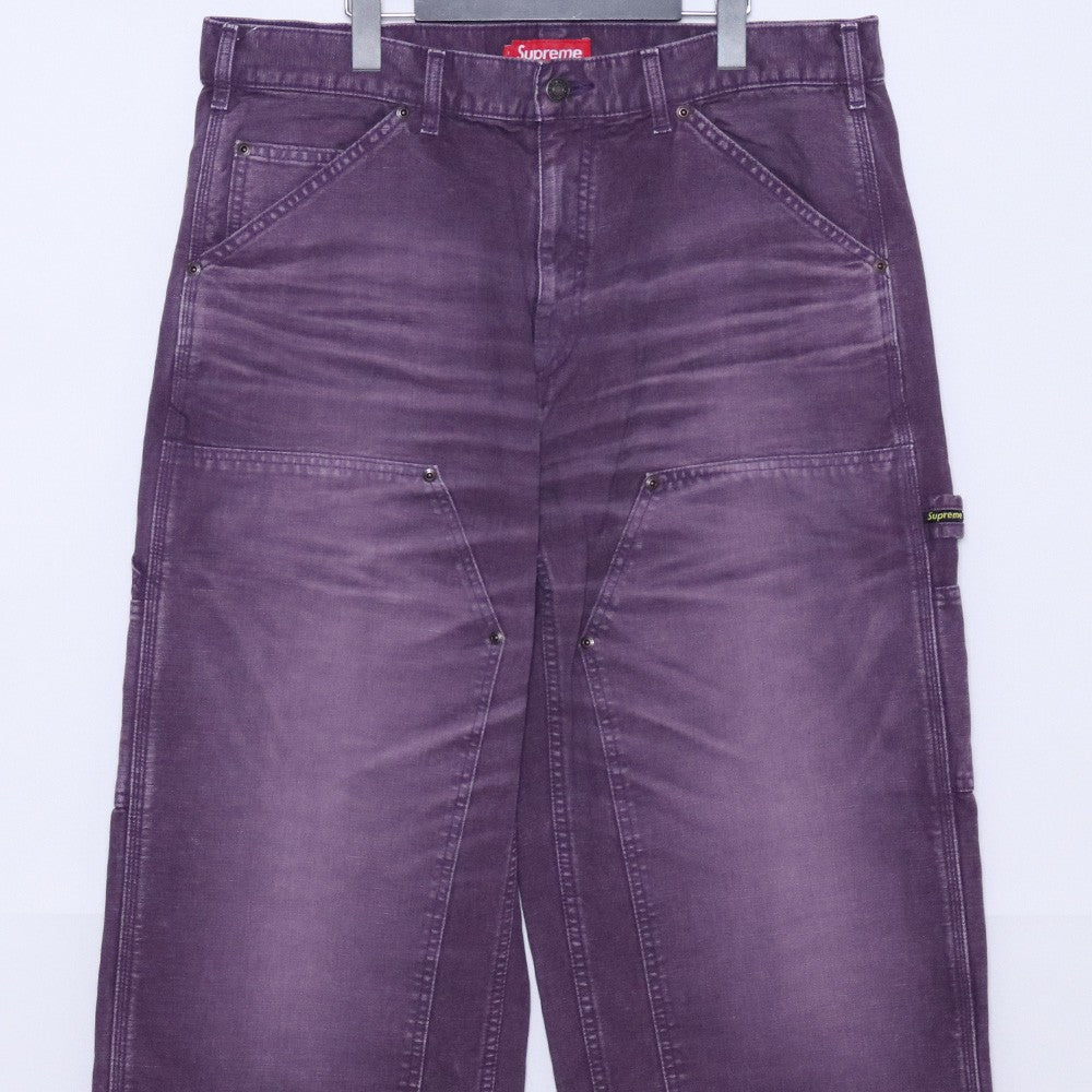 SUPREME 26SS Purple Worn Double Knee Painter Jeans Size 34