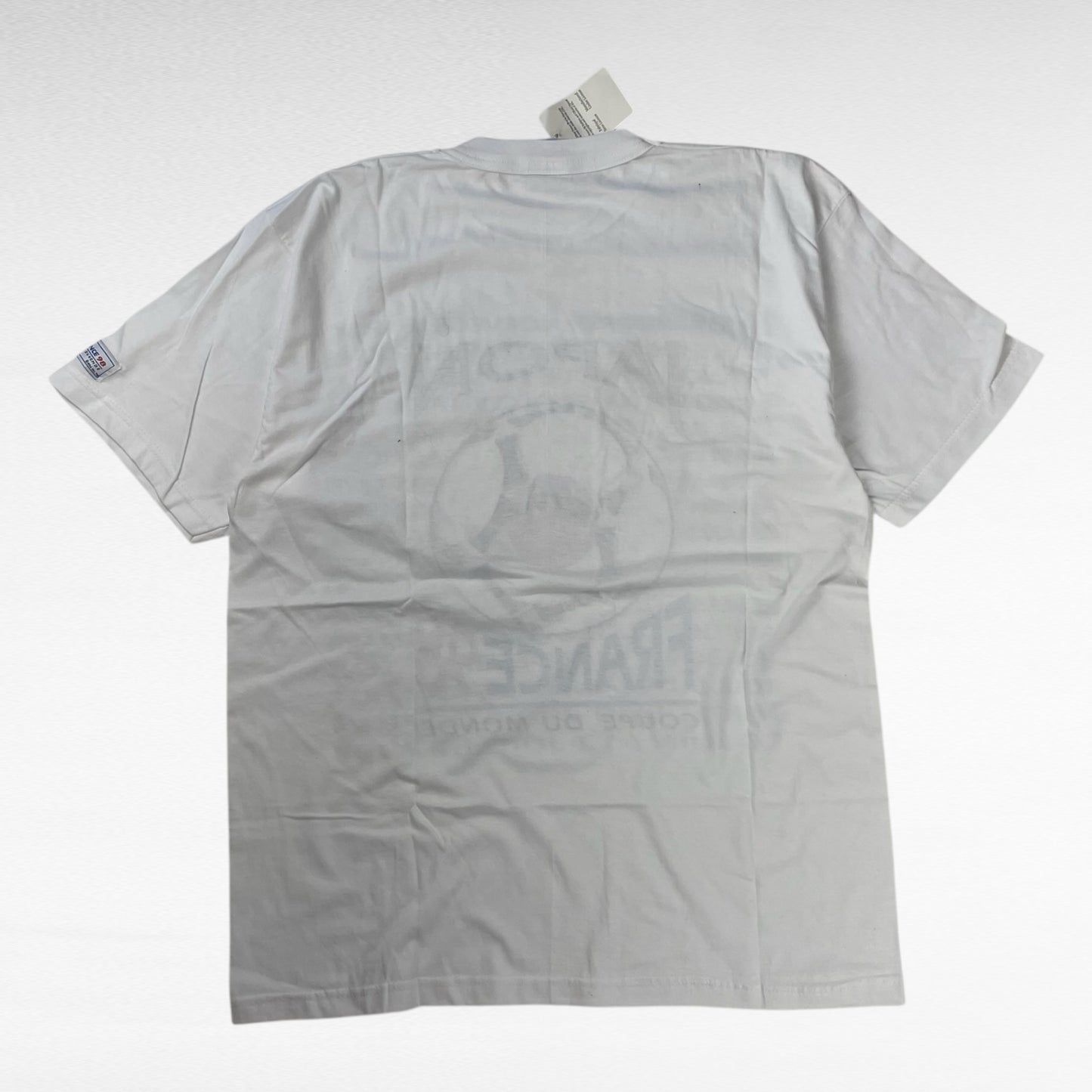 France 98 90s Short Sleeve T-Shirt White Size L