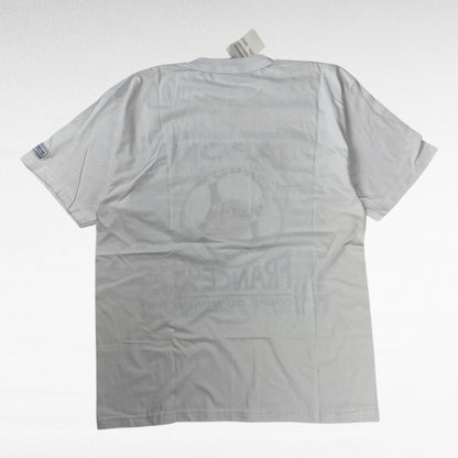 France 98 90s Short Sleeve T-Shirt White Size L