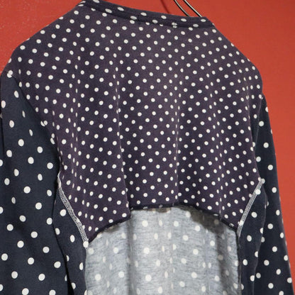Comme des Garcons 11AW Back Cutout Dot Panel Long Sleeve Tee Size M