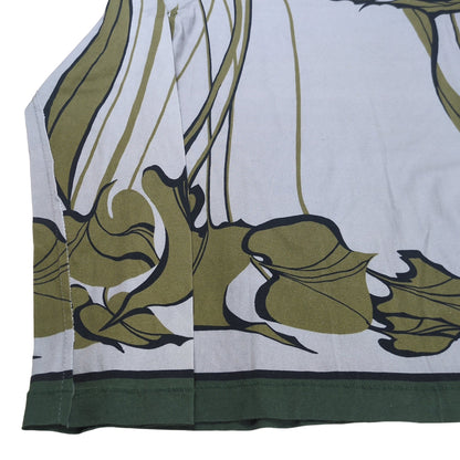 DOLCE&GABBANA Art Print Oversized Long Sleeve T-Shirt Gray Size 48