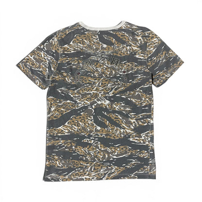 Vintage Roar Tiger Camo Cross Revolver Tee Size 2