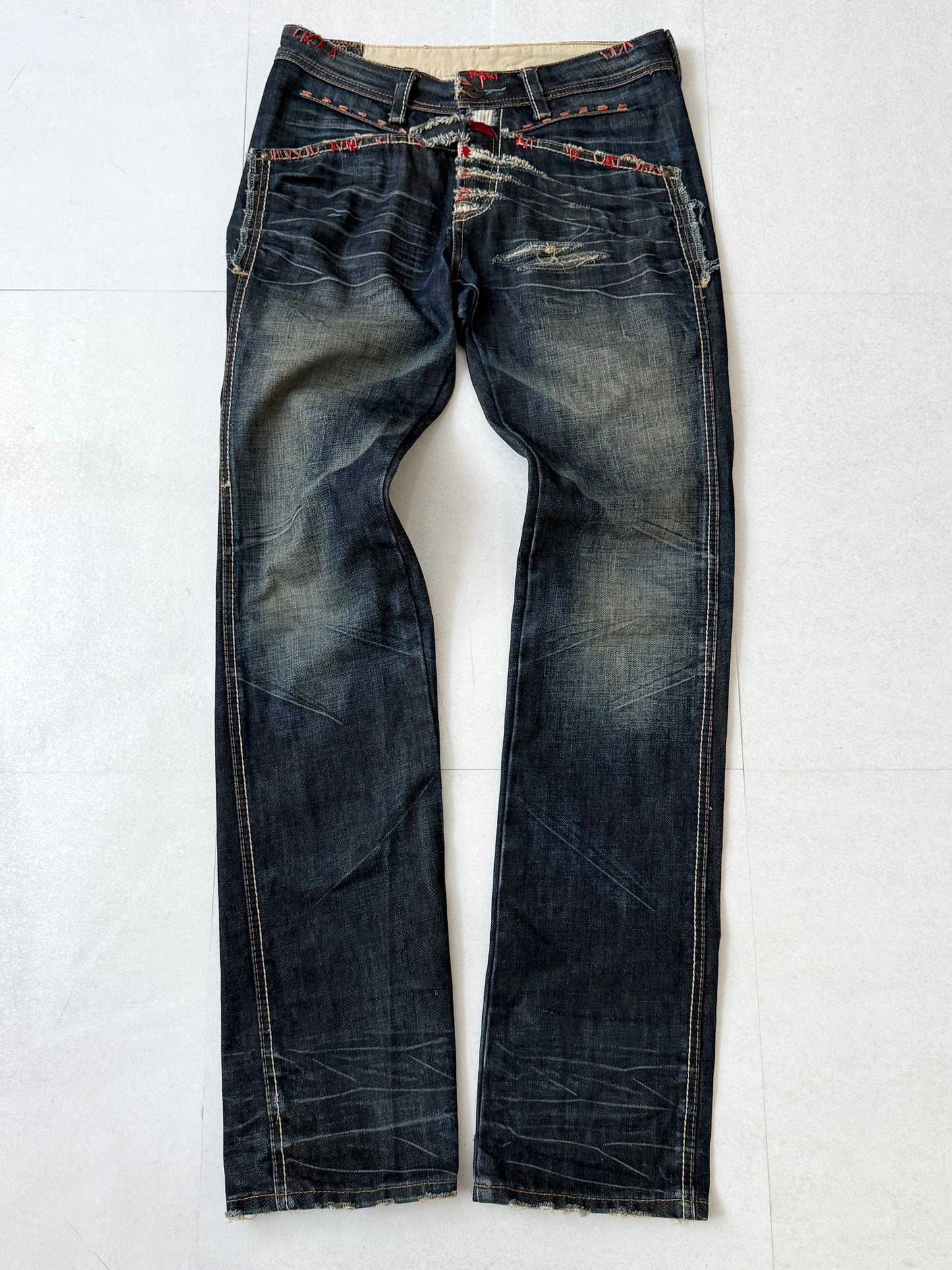 MARITHÉ+FRANÇOIS GIRBAUD Back Design Denim Jeans Size S