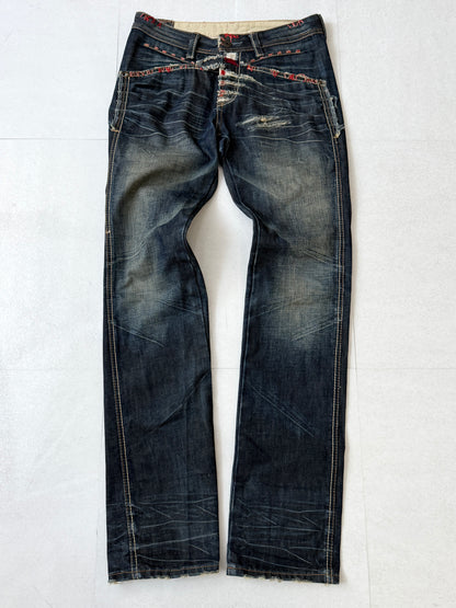 MARITHÉ+FRANÇOIS GIRBAUD Back Design Denim Jeans Size S
