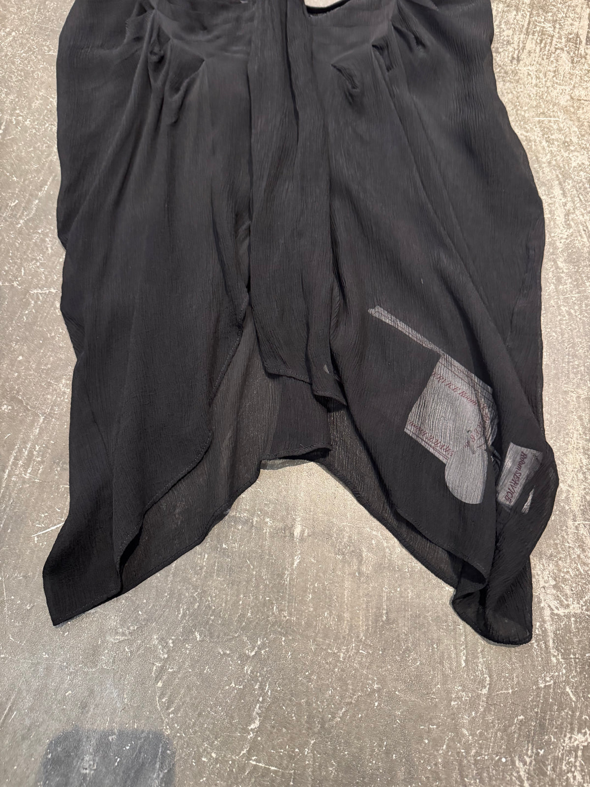 Room SERVICE Black Cupro Viscose Blend Size S