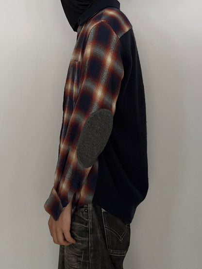 Tsumori Chisato Multi-color Cotton Blend Plaid Shirt Size 1
