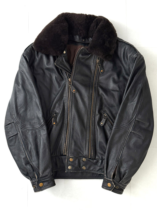 Gacca Gimmick Design Fur Leather Jacket