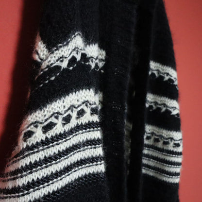 SAINT LAURENT PARIS 22AW Mohair Hooded Cardigan Size L