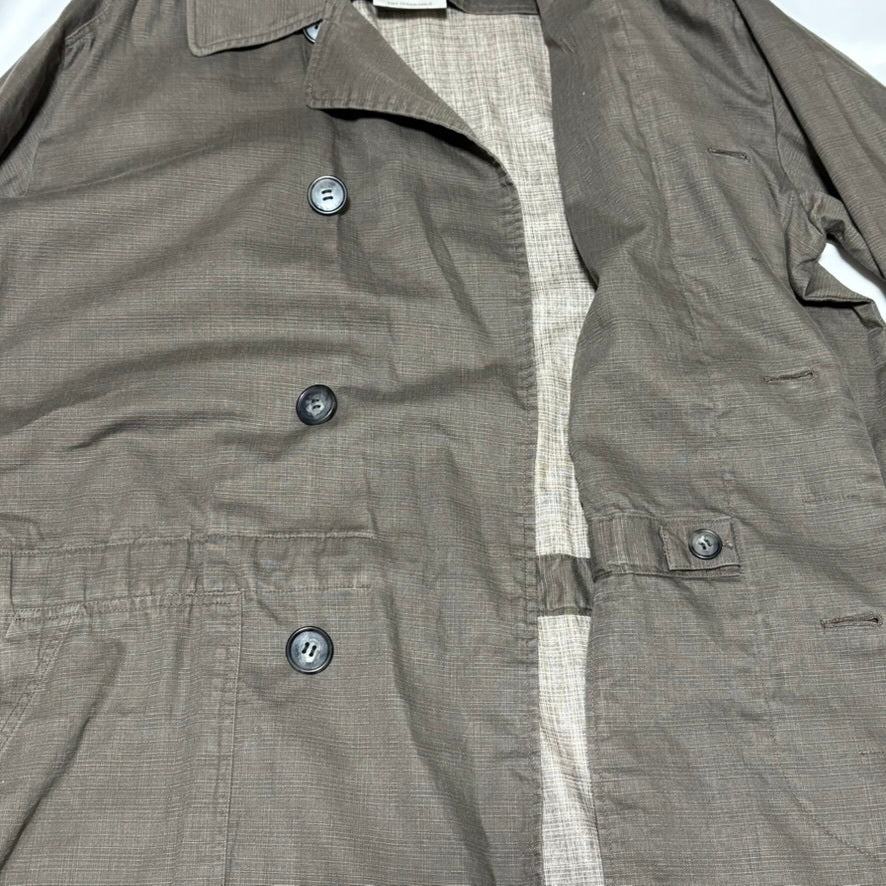 STEPHAN SCHNEIDER Khaki Cotton Balmacaan Coat Size 4