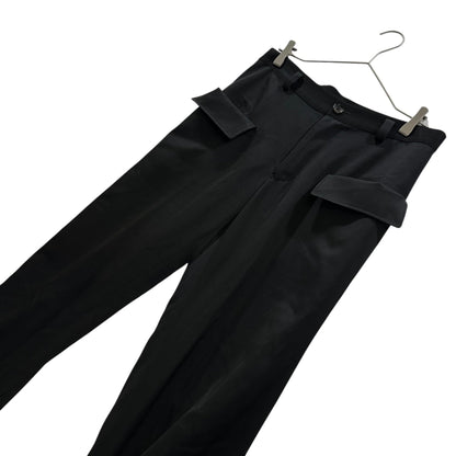 YOHJI YAMAMOTO+NOIR Wool Gabardine Parachute Pants Size 3