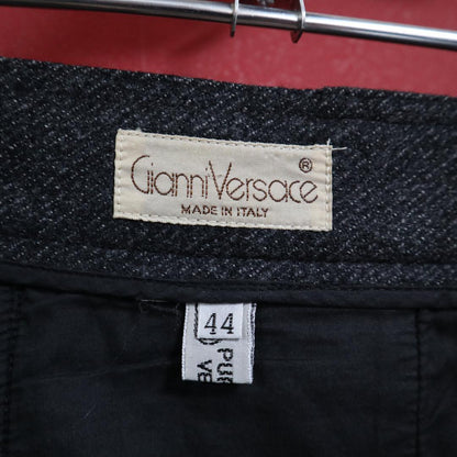 Gianni Versace Wide Front Embossed Slacks Size 44