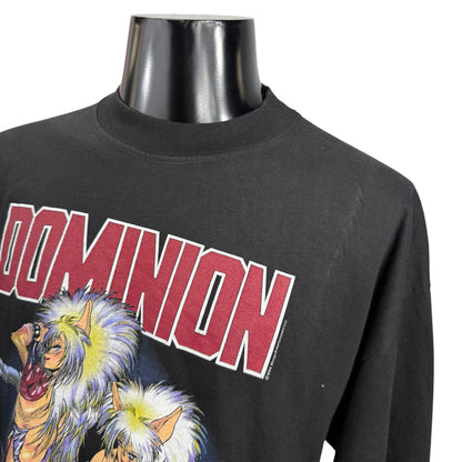 DOMINION 90s 1994 Copyright Cyberpunk Anime Art Tee Size XL