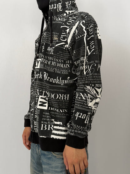 Karl Kani Black Zip Hoodie Size L