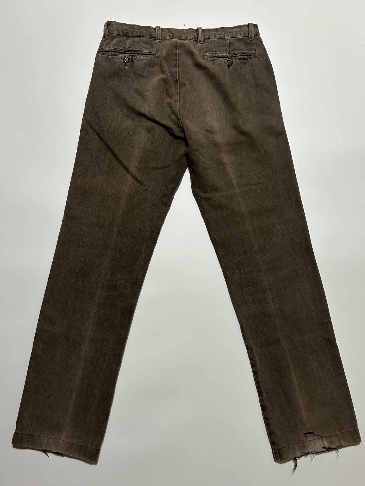 C.P.COMPANY AW07 Distressed Pants Brown Size 46