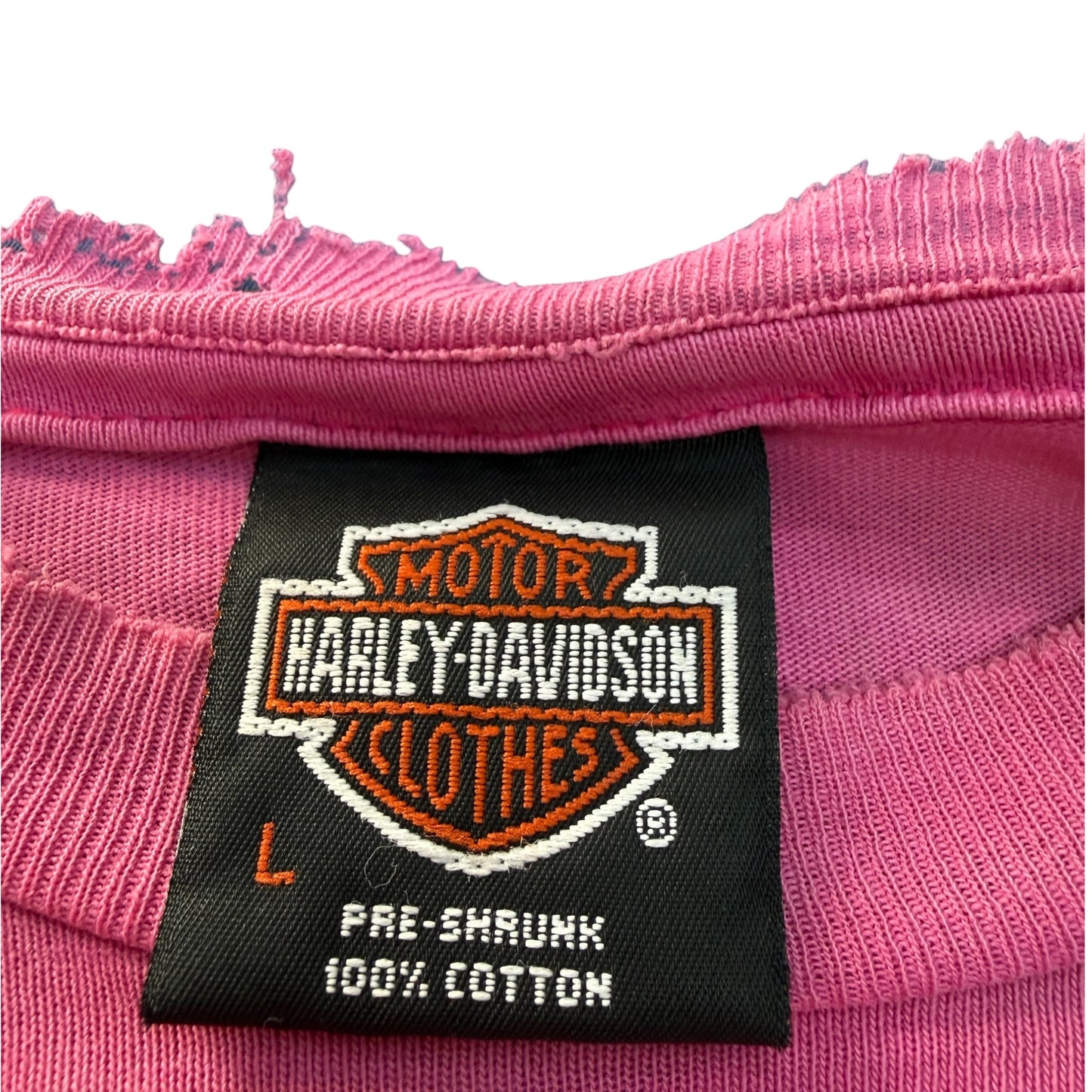 HARLEY DAVIDSON 90s Vintage Thunder Pattern T-Shirt Size L